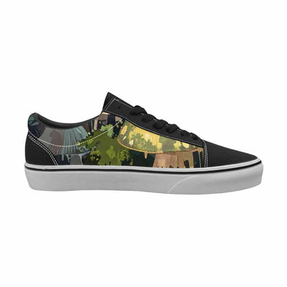 WOMEN'S Mushrooms  Camo Mushrooms Lace-Up Canvas Surreal Custom Shoes