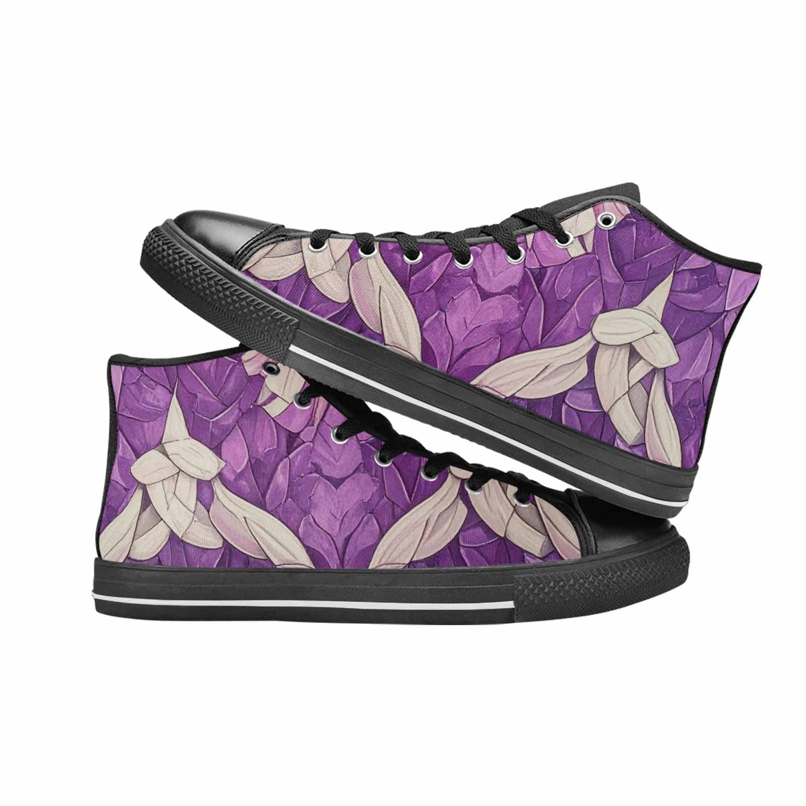 MEN'S Genderqueer Flag Color High Top Canvas Vibrant Chaos Custom Sneakers