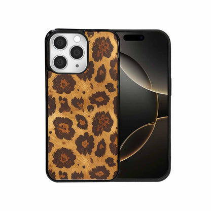 iPhone 15 Pro Max Case — Classic Leopard Print Warm Golden Tan, Custom Made Phone Cover