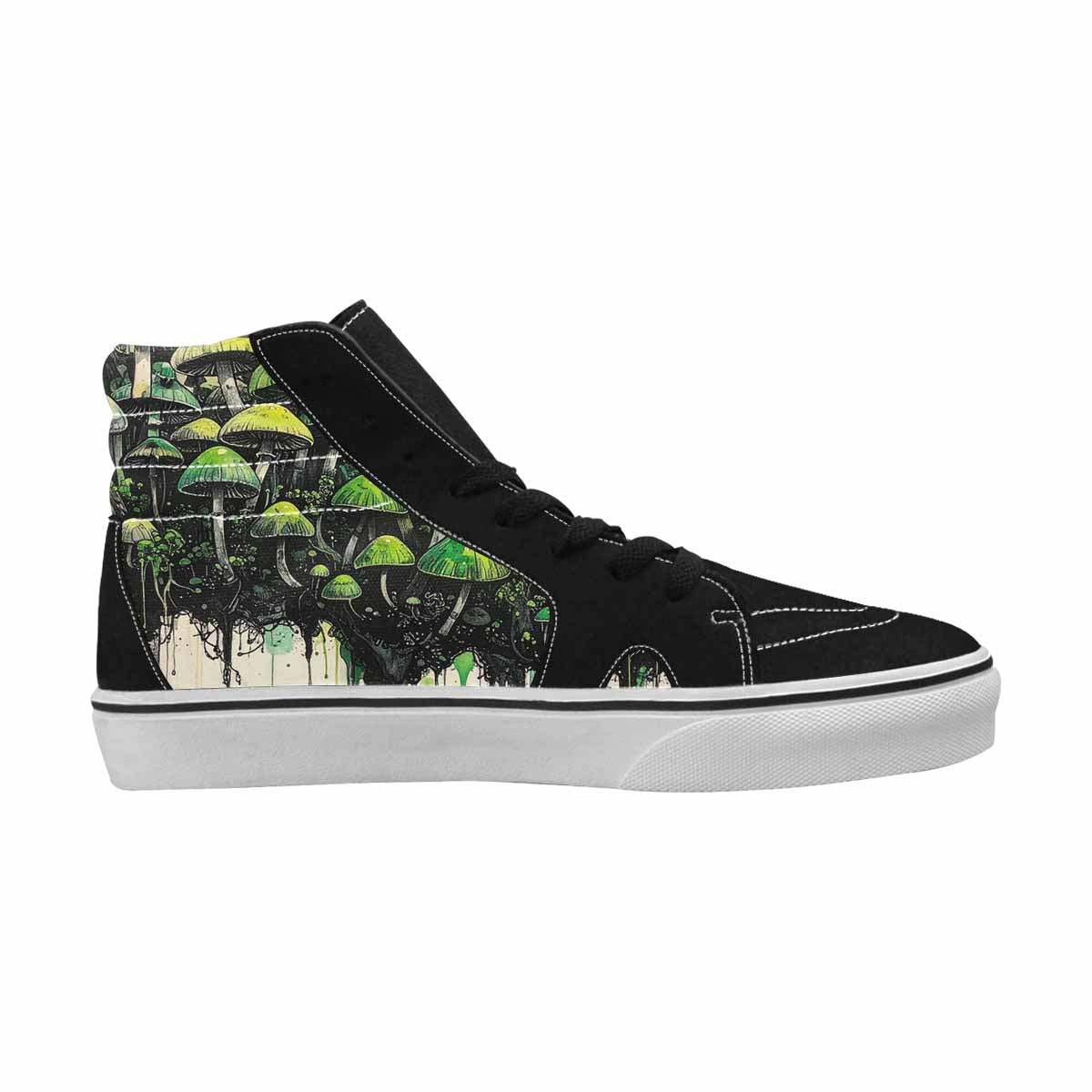 MEN'S Rainbow Drip Mushrooms High Top Canvas Dreamlike Custom Shoes
