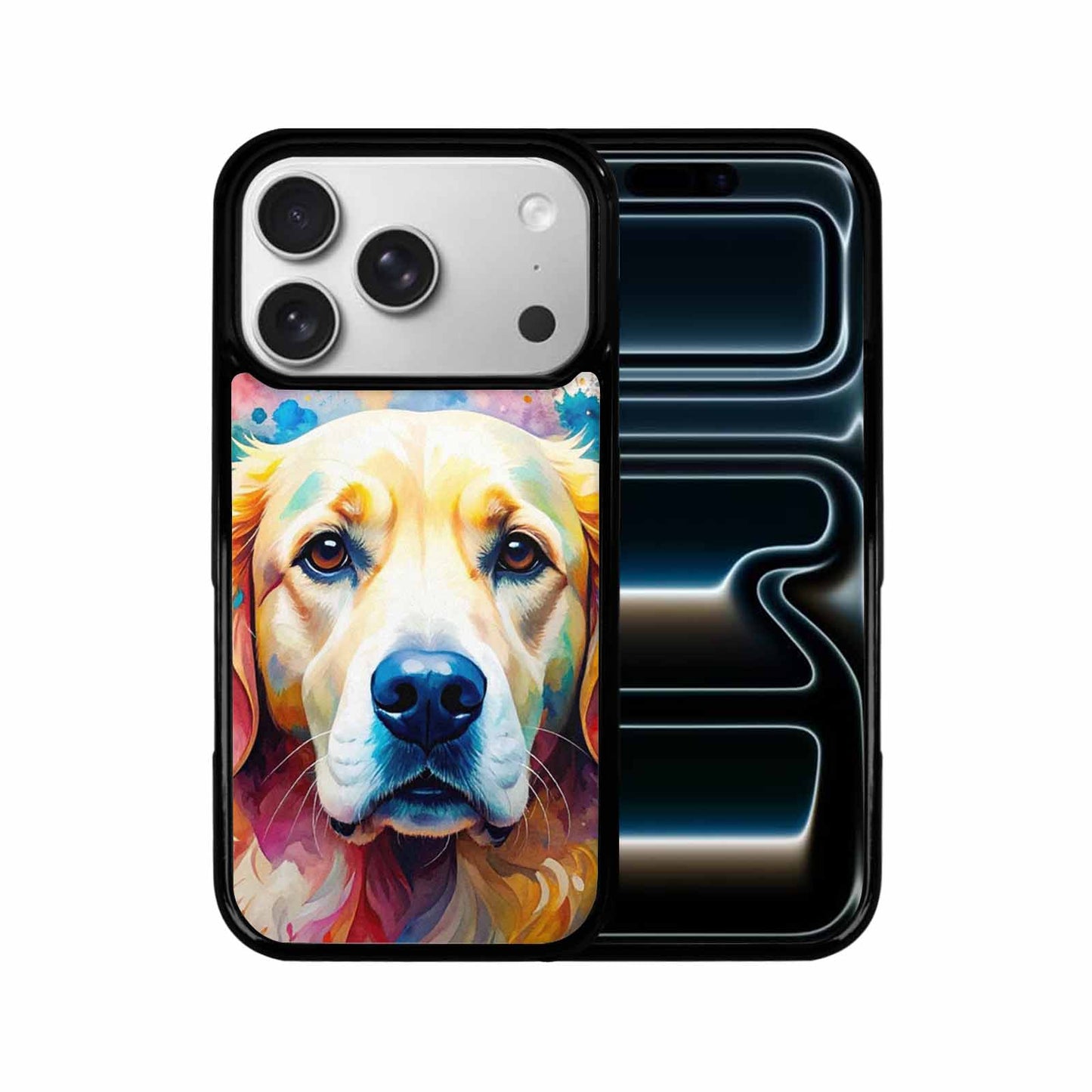 iPhone 17 Pro Case — Golden Retriever Watercolor Art Pattern Watercolor, Custom Printed Phone Case