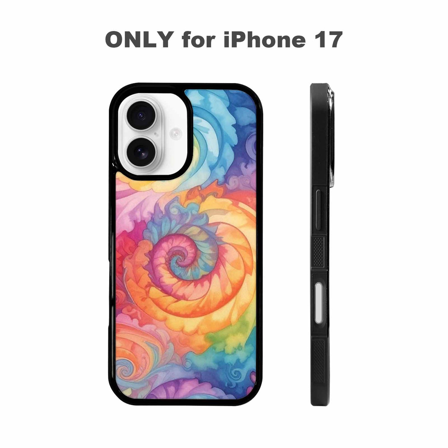 iPhone 17 Case — Tie Dye Swirls Tie Dye, Custom Print Case Cover