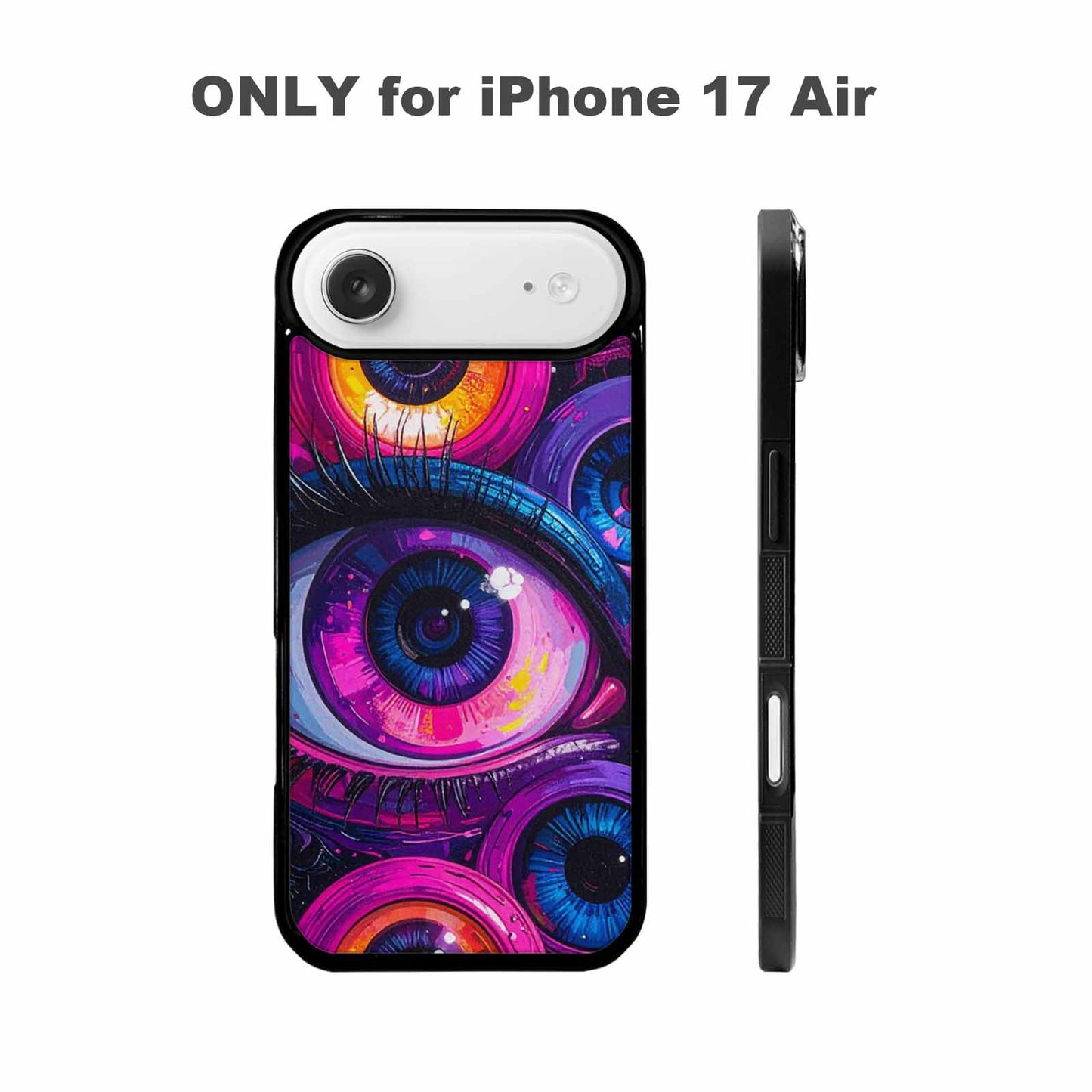iPhone 17 Air Case — Seamless Tileable Pattern Of Overlapping Cartoon, Custom Printed Phone Case
