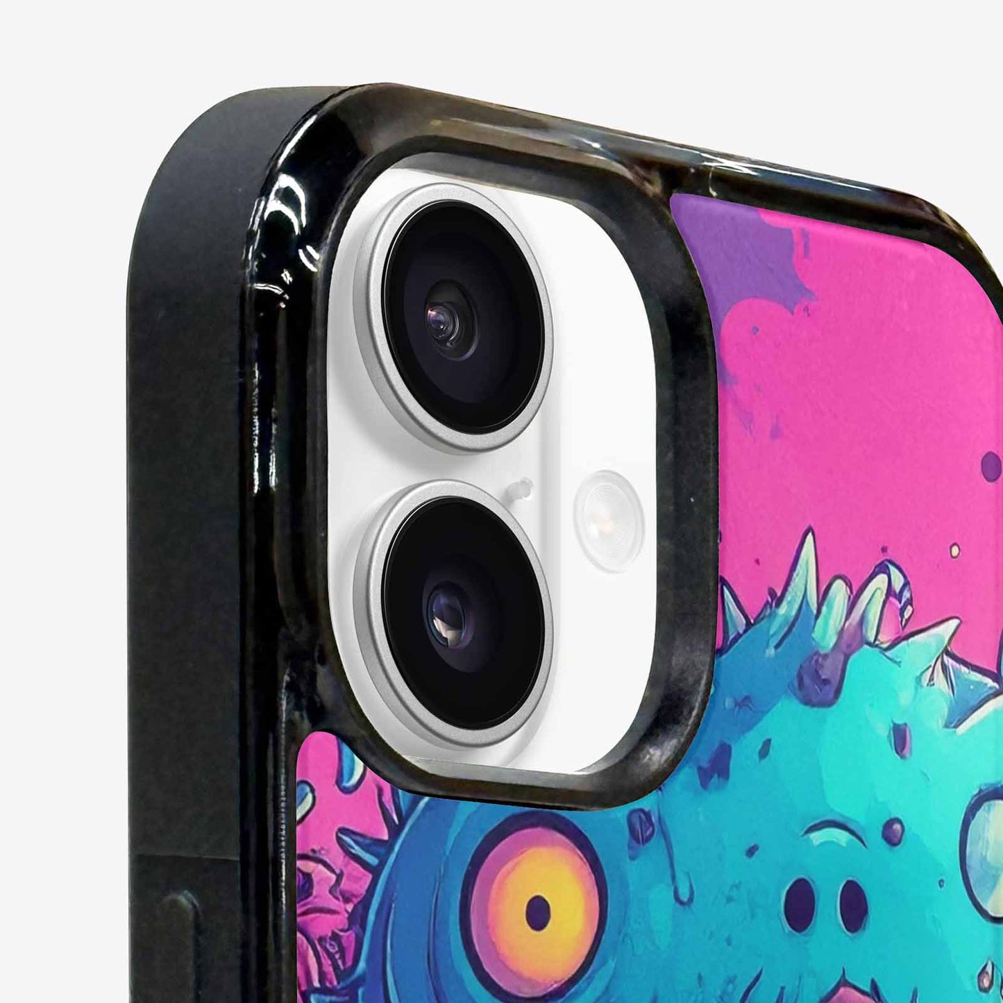 iPhone 16 Plus Case — Overlapping Endlessly No Empty Space Monsters, Customized Protective Case