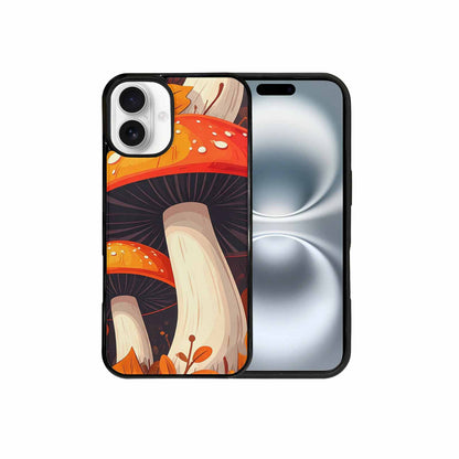 iPhone 16 Plus Case — Bold Autumn Mushroom Bold Autumn Mushroom, Custom Art Phone Cover