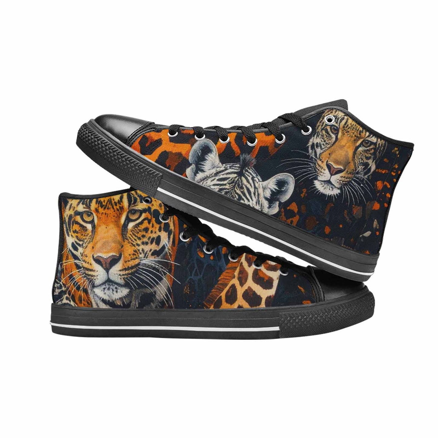 MEN'S Animal Print High Top Canvas Grunge Shoes