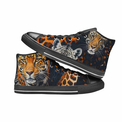 MEN'S Animal Print High Top Canvas Grunge Shoes