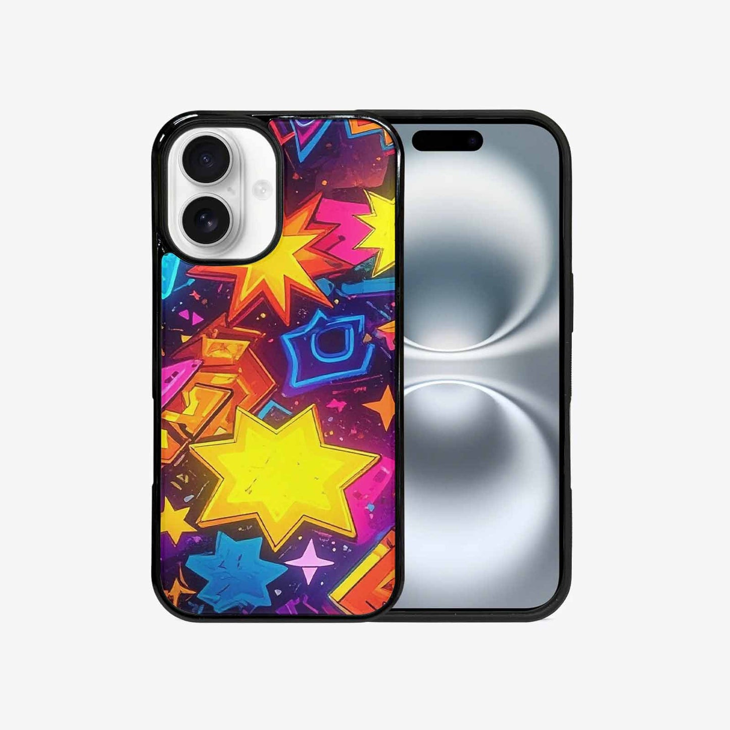 iPhone 16 Case — 80s Retro Motif 80s Retro Motifs, Custom Printed Phone Case