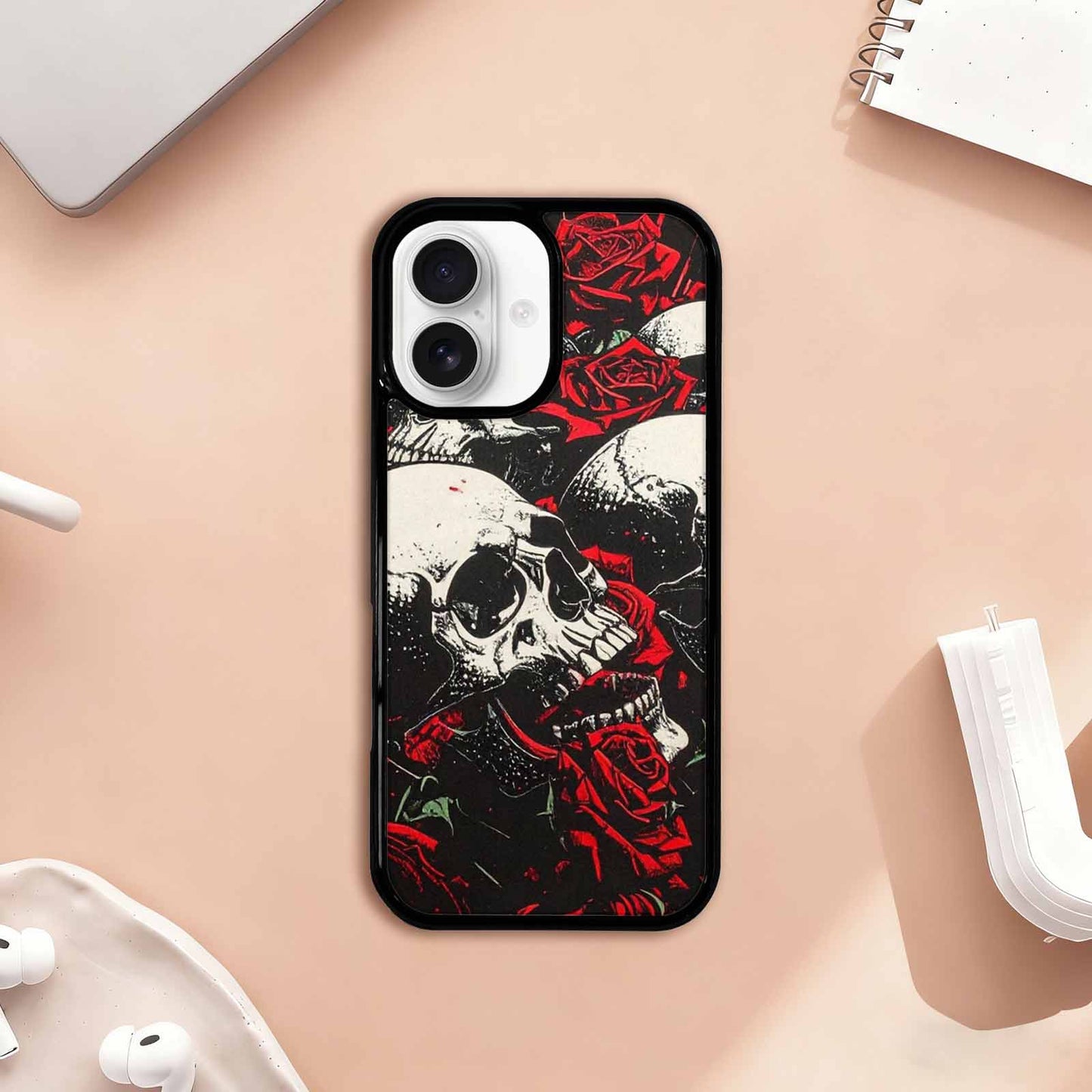 iPhone 17 Case — Skull Dark Art Gothic Print Gothic, Personalized Phone Case