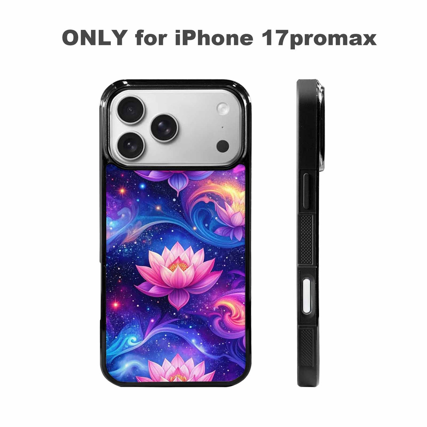 iPhone 17 Pro Max Case — Lotus Galaxy Art Seamless Galaxy Space, Custom Phone Case