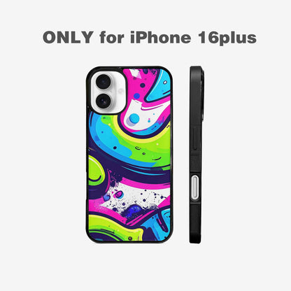 iPhone 16 Plus Case — Acid Wash Cartoon, Custom Art Phone Cover