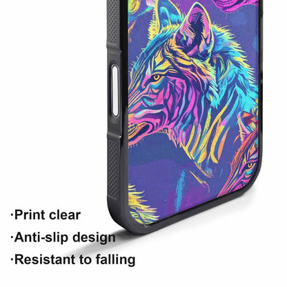 iPhone 17 Pro Max Case — Neon Zebra Print Animal Print, Custom Phone Case