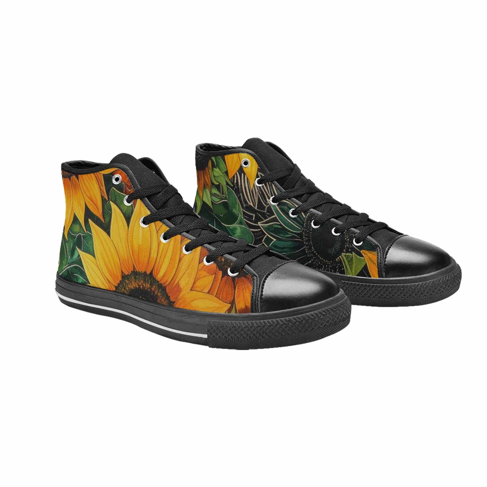 WOMEN'S Blend Melt Them High Top Canvas Neon Fantasy Custom Shoes