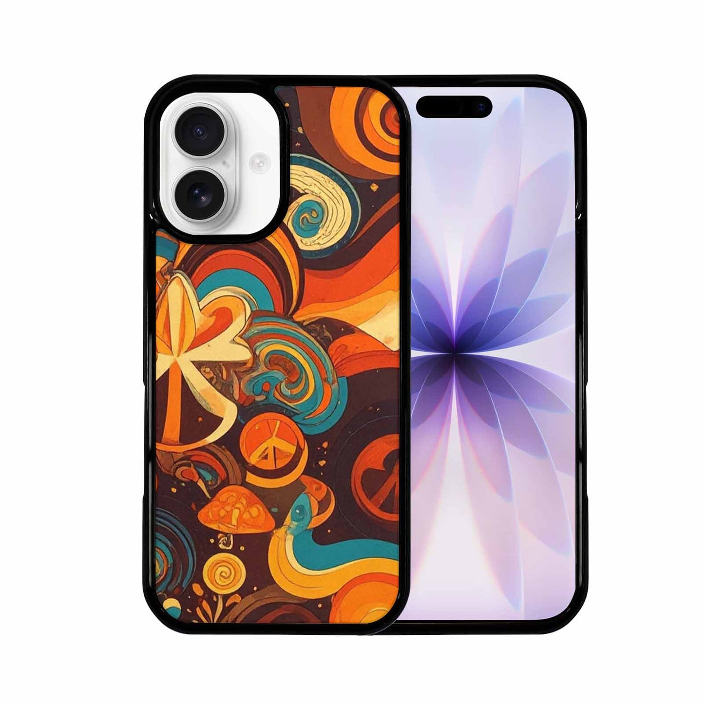 iPhone 17 Case — Small Groovy Peace Sign Original Art, Unique Phone Case Design