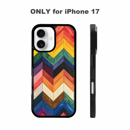 iPhone 17 Case — Progress Pride Flag Color Original Art, Custom Made Phone Cover