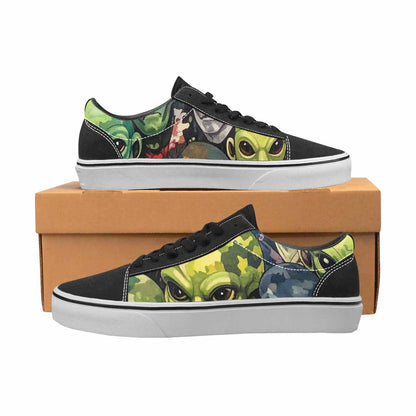 WOMEN'S Aliens × Camo Aliens Lace-Up Canvas Aesthetic Custom Shoes