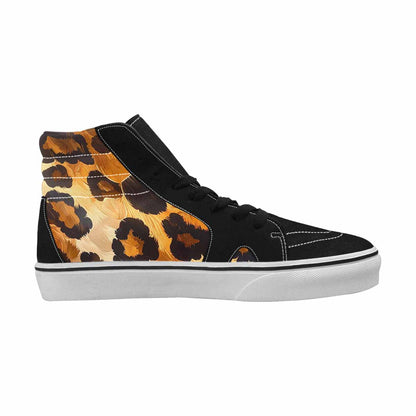 MEN'S Leopard Soft Airbrush Gradient High Top Canvas Aesthetic Shoes