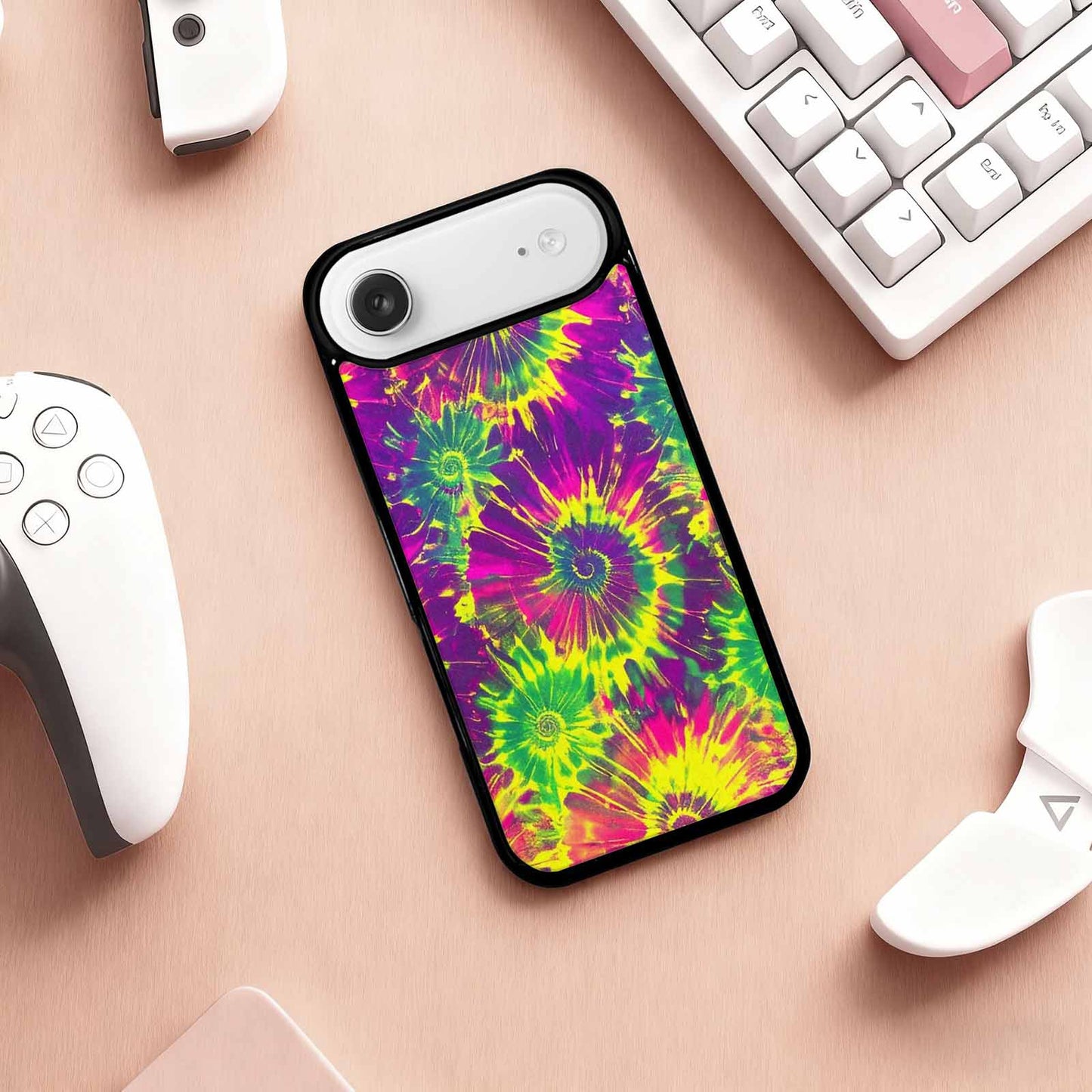 iPhone 17 Air Case — Tie Dye Neon Acid Blended Tie, Custom Designed Case Cover