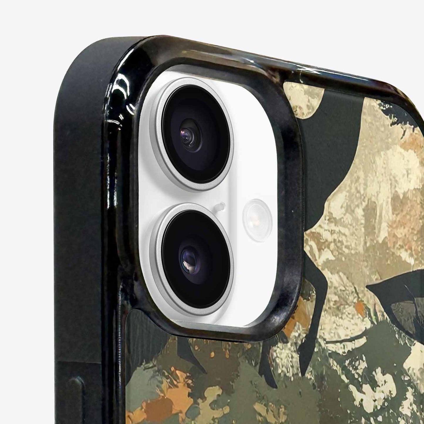 iPhone 16 Case — Hunting Camouflage Pattern With Deer And, Personalized Phone Case
