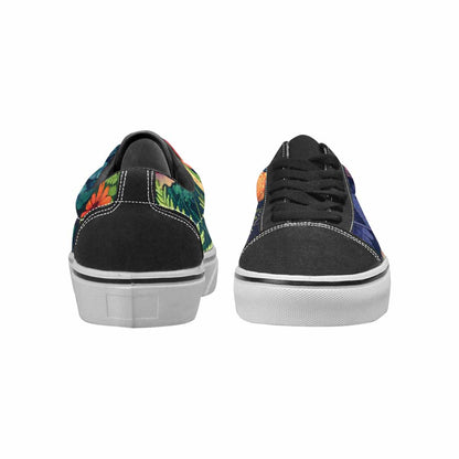 WOMEN'S Mushrooms  Botanical Mushrooms Lace-Up Canvas Dark Academia Sneakers
