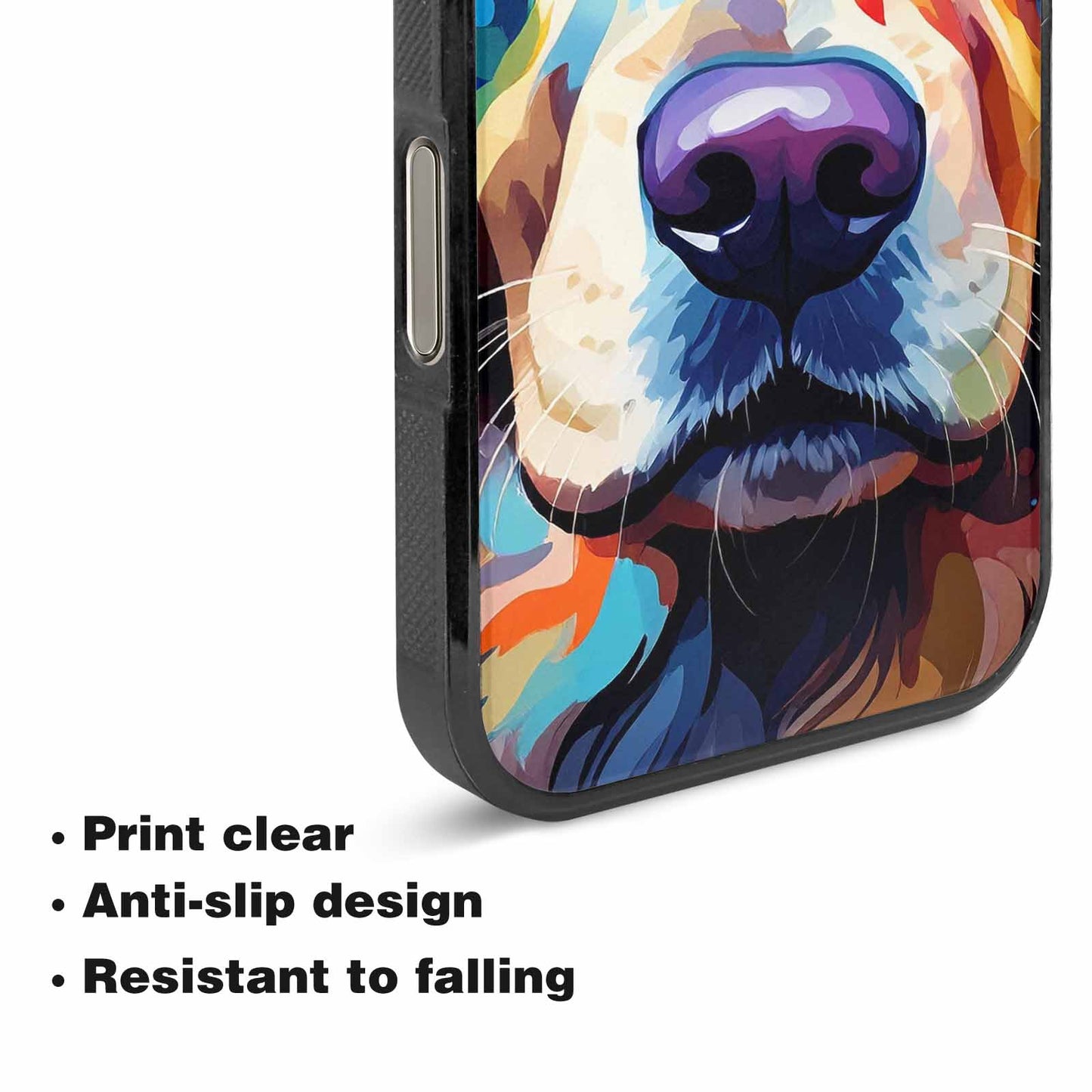 iPhone 16 Pro Max Case — Golden Retriever Watercolor Art Pattern, Custom Art Phone Cover