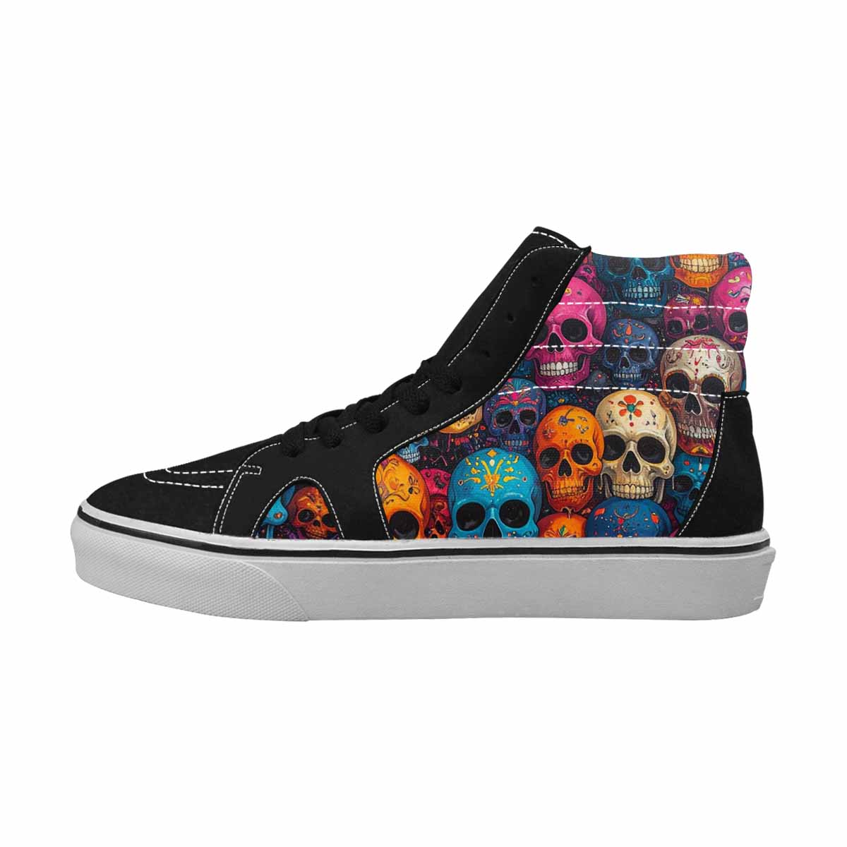 MEN'S Skulls (general) Skulls High Top Canvas Dreamcore Custom Shoes