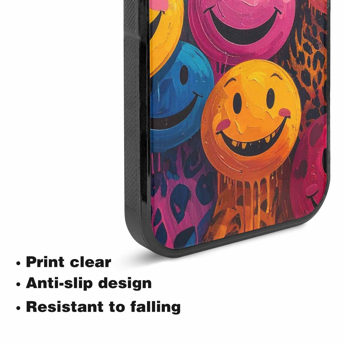 iPhone 15 Plus Case — Smiley Faces Animal Printsmile P7v, Custom Made Phone Cover