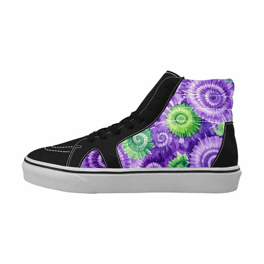 WOMEN'S Tie Dye - High Top Canvas Vibrant Chaos Sneakers