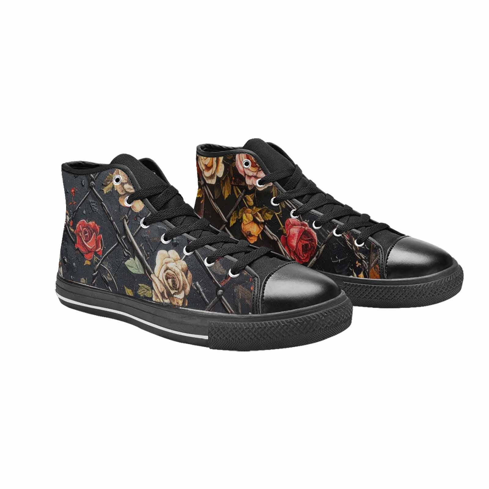 MEN'S Barbed Wire Chain High Top Canvas Y2K Custom Shoes