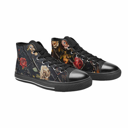 MEN'S Barbed Wire Chain High Top Canvas Y2K Custom Shoes