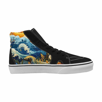 WOMEN'S Blend All Versions High Top Canvas Vibrant Chaos Sneakers