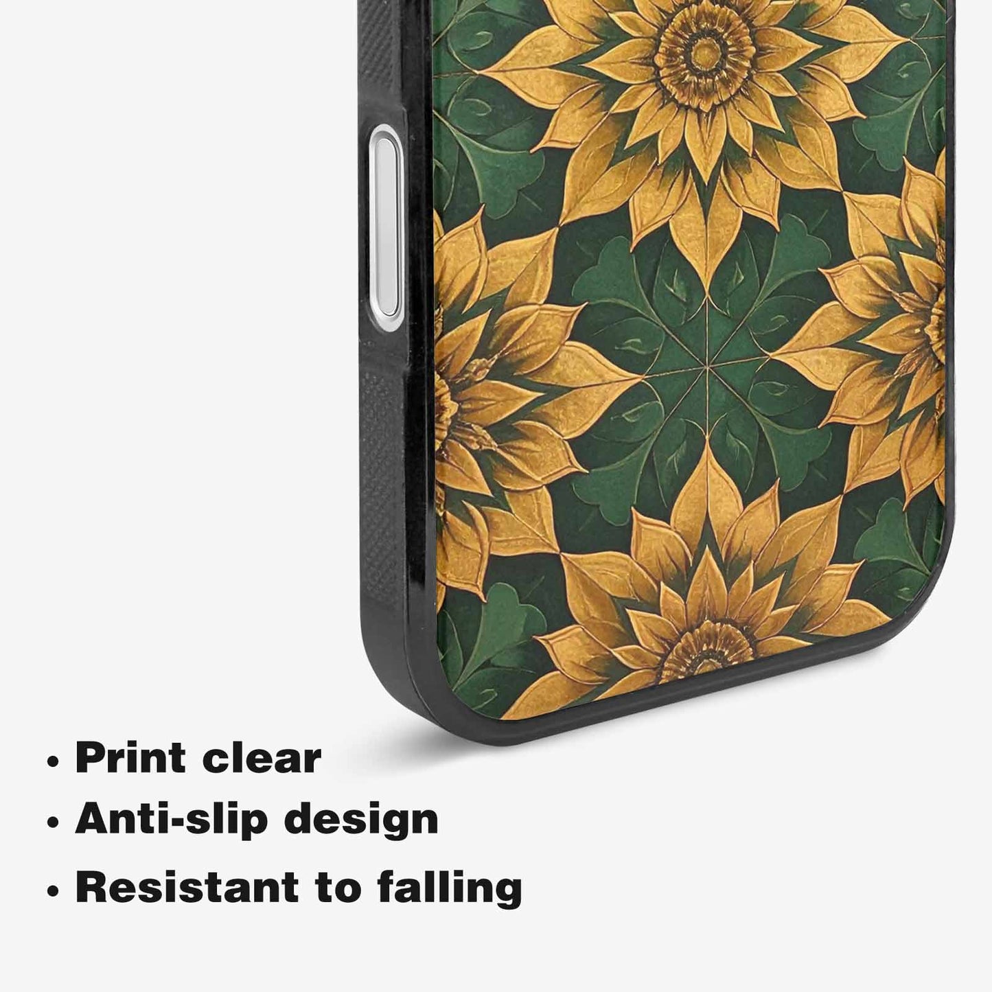iPhone 16 Plus Case — Sunflower Mandala Kaleidoscope Custom, Customized Protective Case
