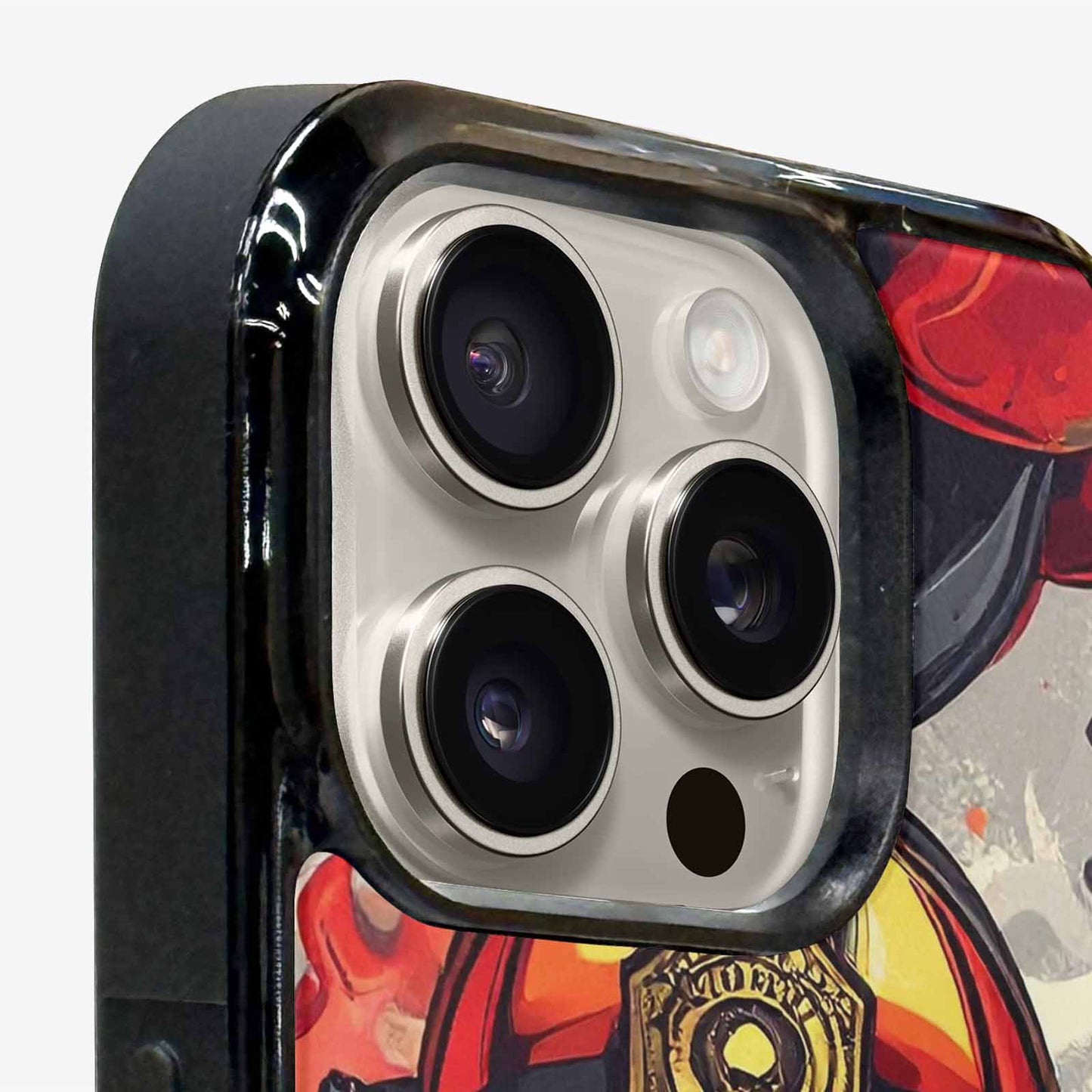 iPhone 16 Pro Case — Firefighter Pattern Flames Axes Helmets Seamless, Custom Made Phone Cover