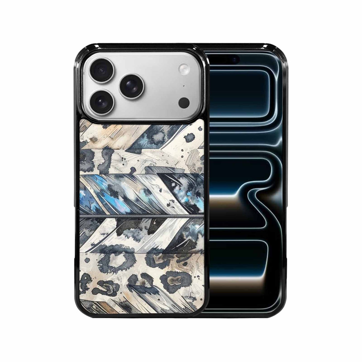 iPhone 17 Pro Max Case — Iridescent Leopard Print Animal Print, Original Design Phone Case