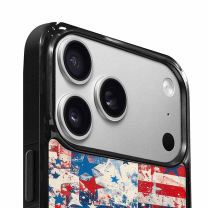 iPhone 17 Pro Case — Patriotic Stars And Stripes American Galaxy, Personalized Phone Case