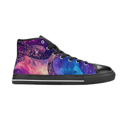 WOMEN'S Galaxy Snake Print High Top Canvas Y2K Sneakers