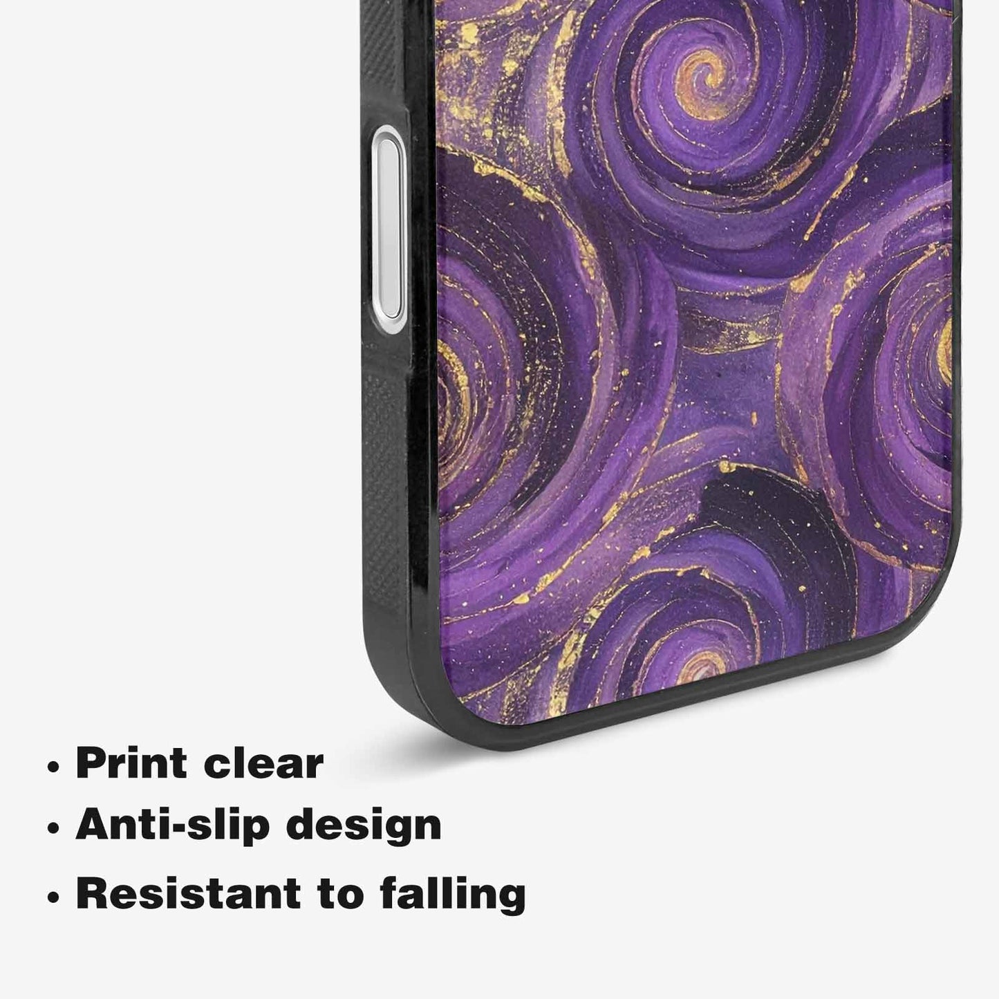 iPhone 16 Case — Swirling Brushstroke Starry Night Texture Blended, Custom Made Phone Cover