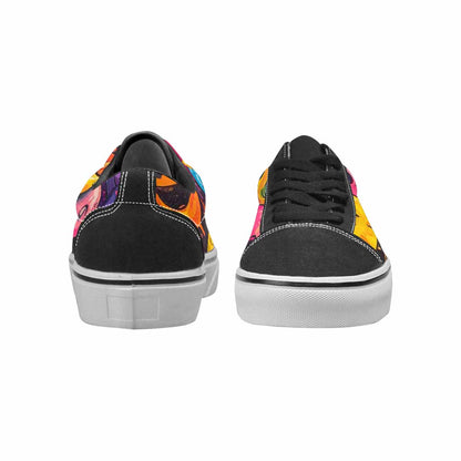 WOMEN'S Melting Moon Smiley Lace-Up Canvas Grunge Shoes