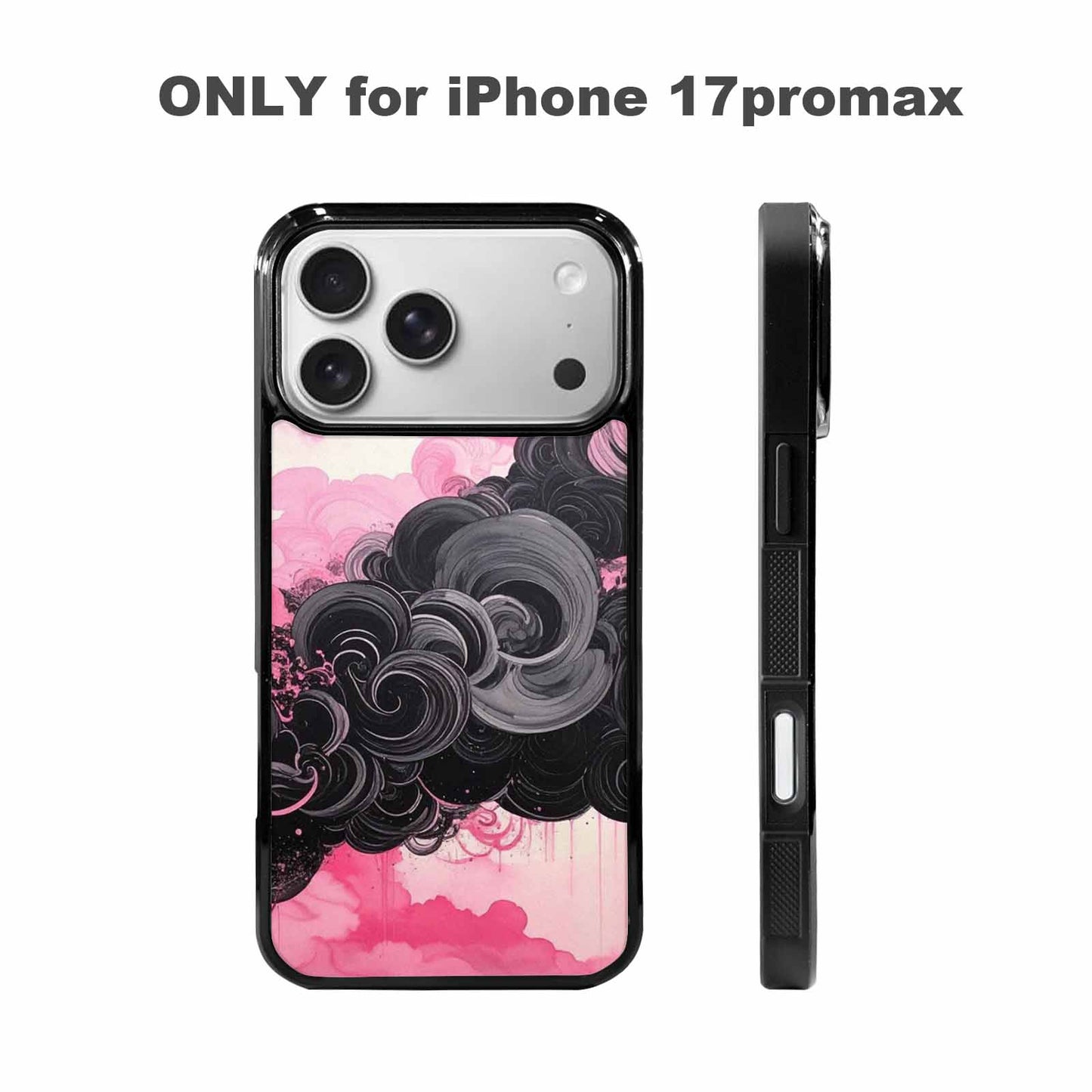 iPhone 17 Pro Max Case — Van Gogh Swirl Black Original Art, Customized Protective Case