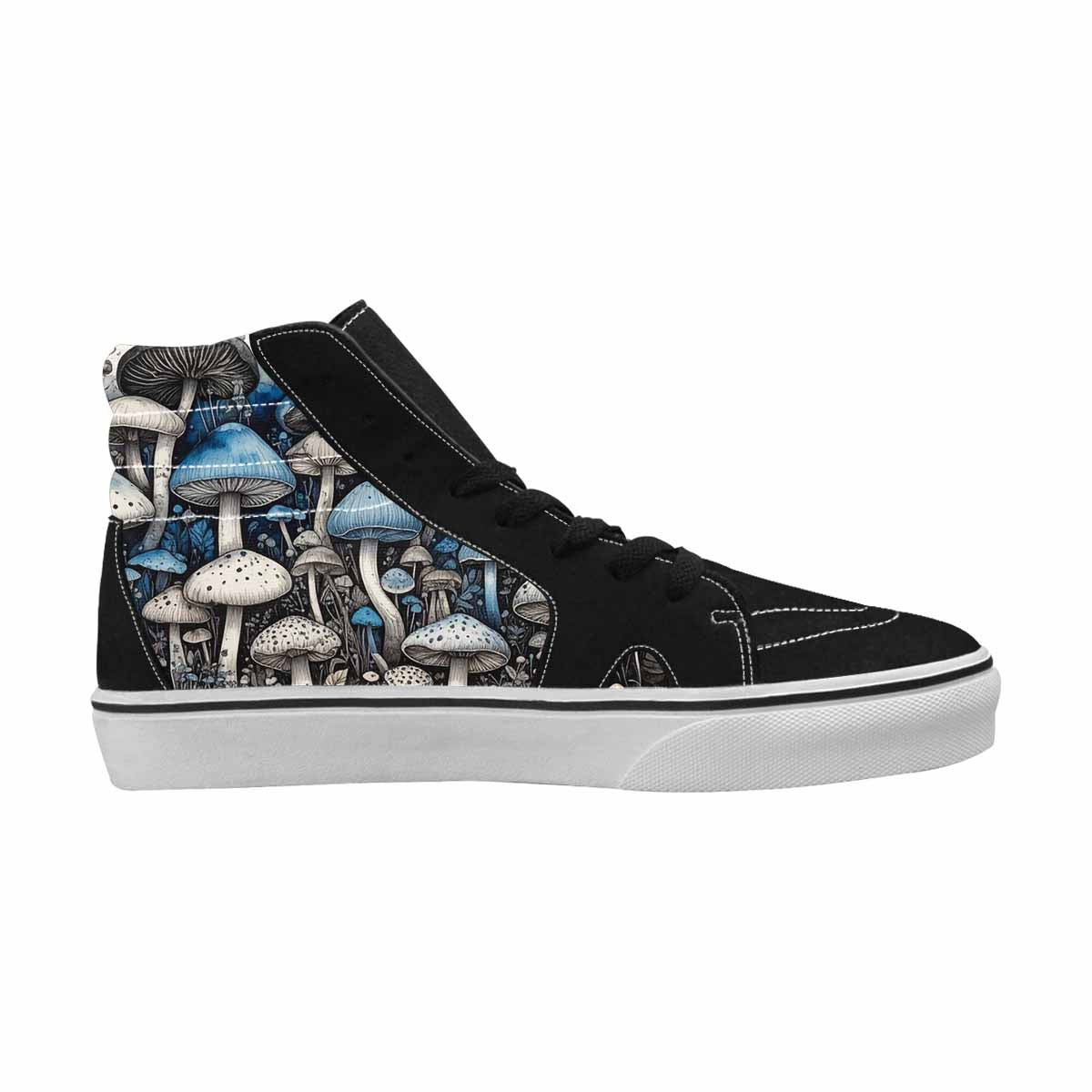 MEN'S Mushrooms (general) High Top Canvas Grunge Shoes