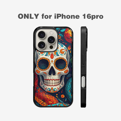 iPhone 16 Pro Case — Snake Skulls Print Alt Custom, Custom Phone Case