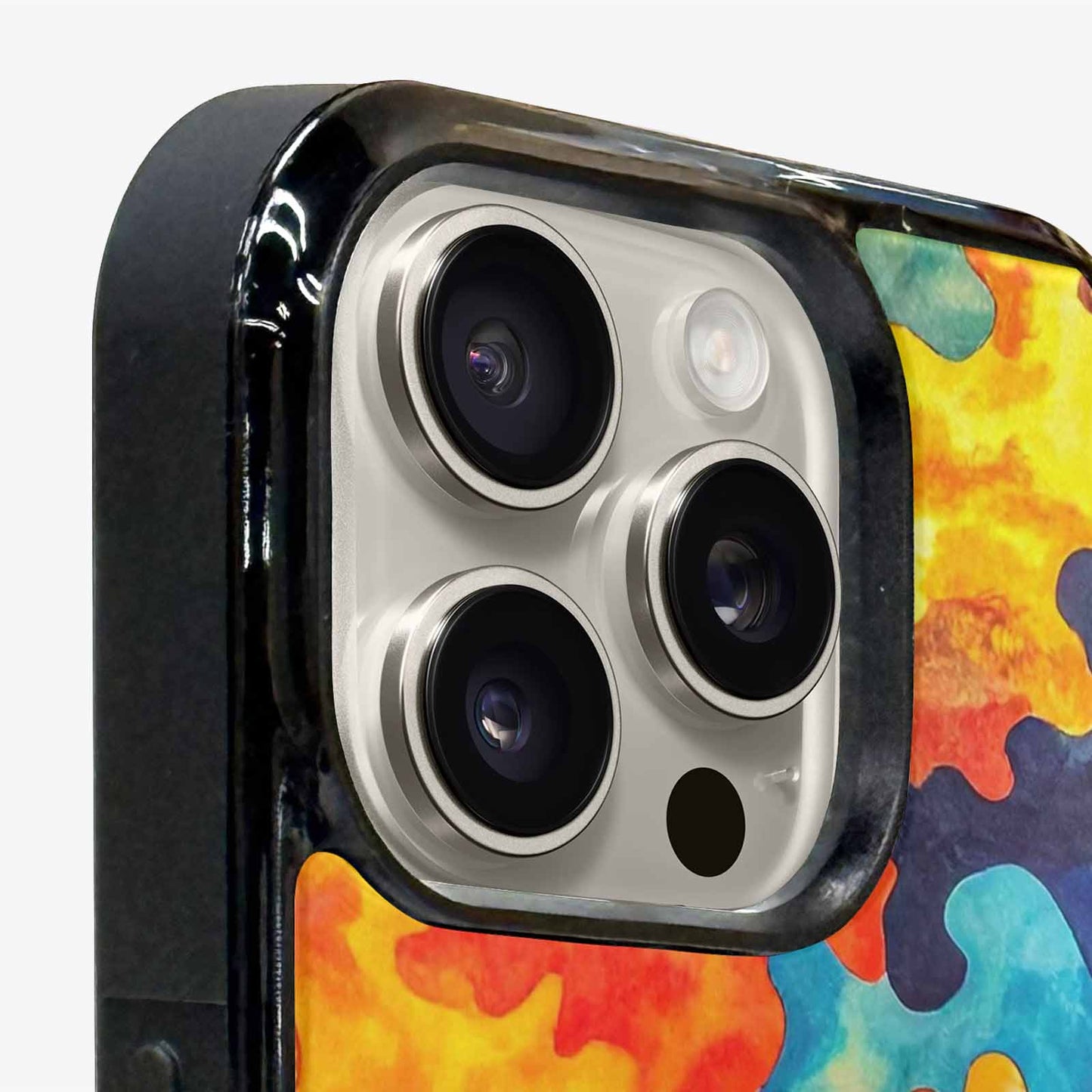 iPhone 16 Pro Max Case — Camo Patches Full Color Vibrant Camo, Custom Printed Phone Case