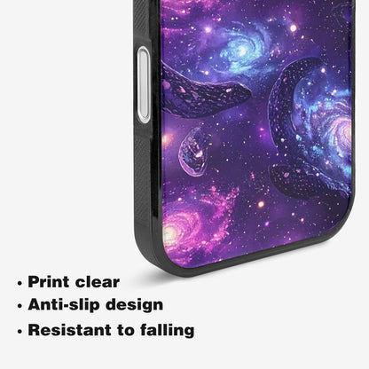 iPhone 16 Plus Case — Galaxy Snake Print Custom, Custom Art Phone Cover