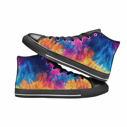 WOMEN'S Tie Dye Galaxy High Top Canvas Y2K Sneakers