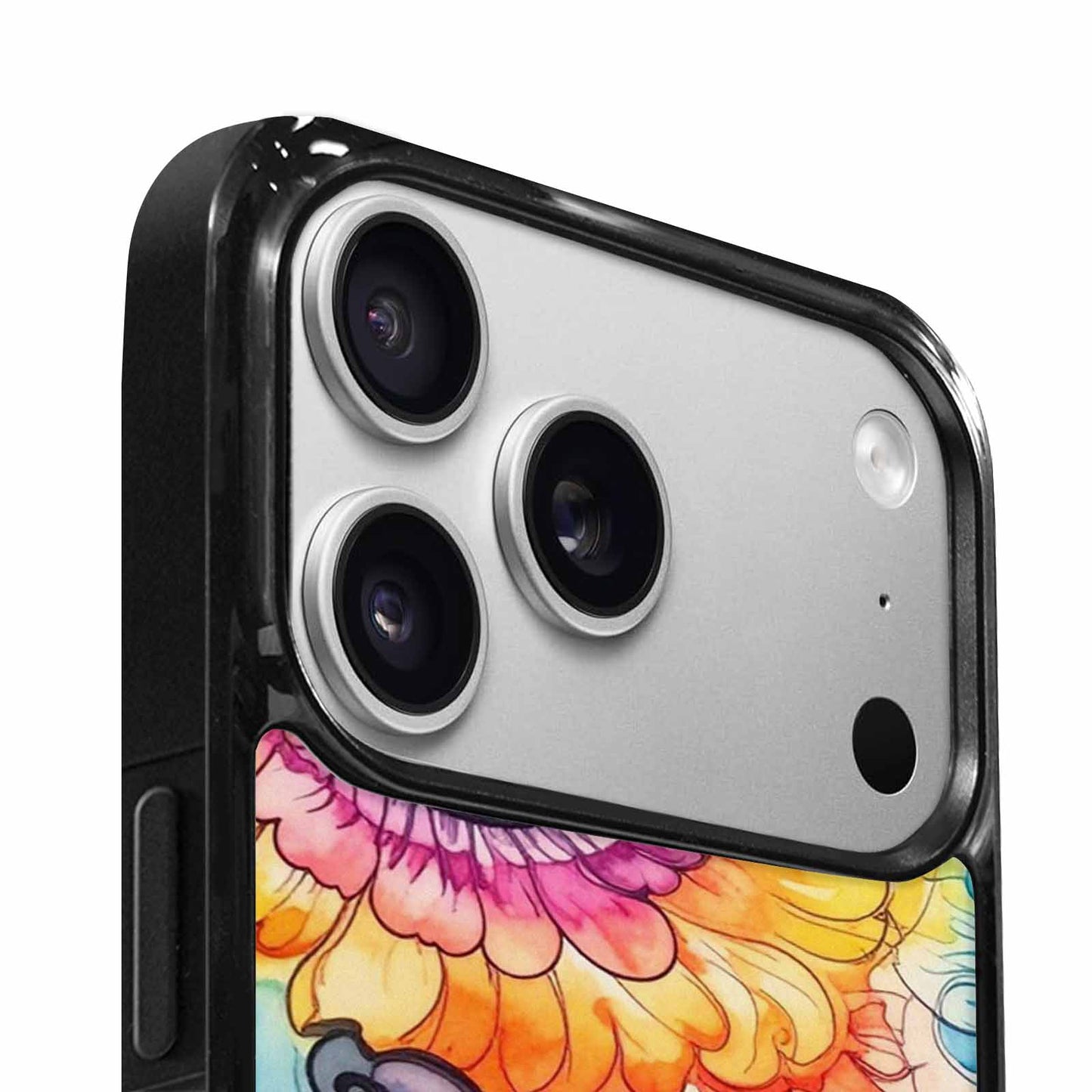 iPhone 17 Pro Case — Tie Dye Swirls Black White Tie, Custom Designed Case Cover