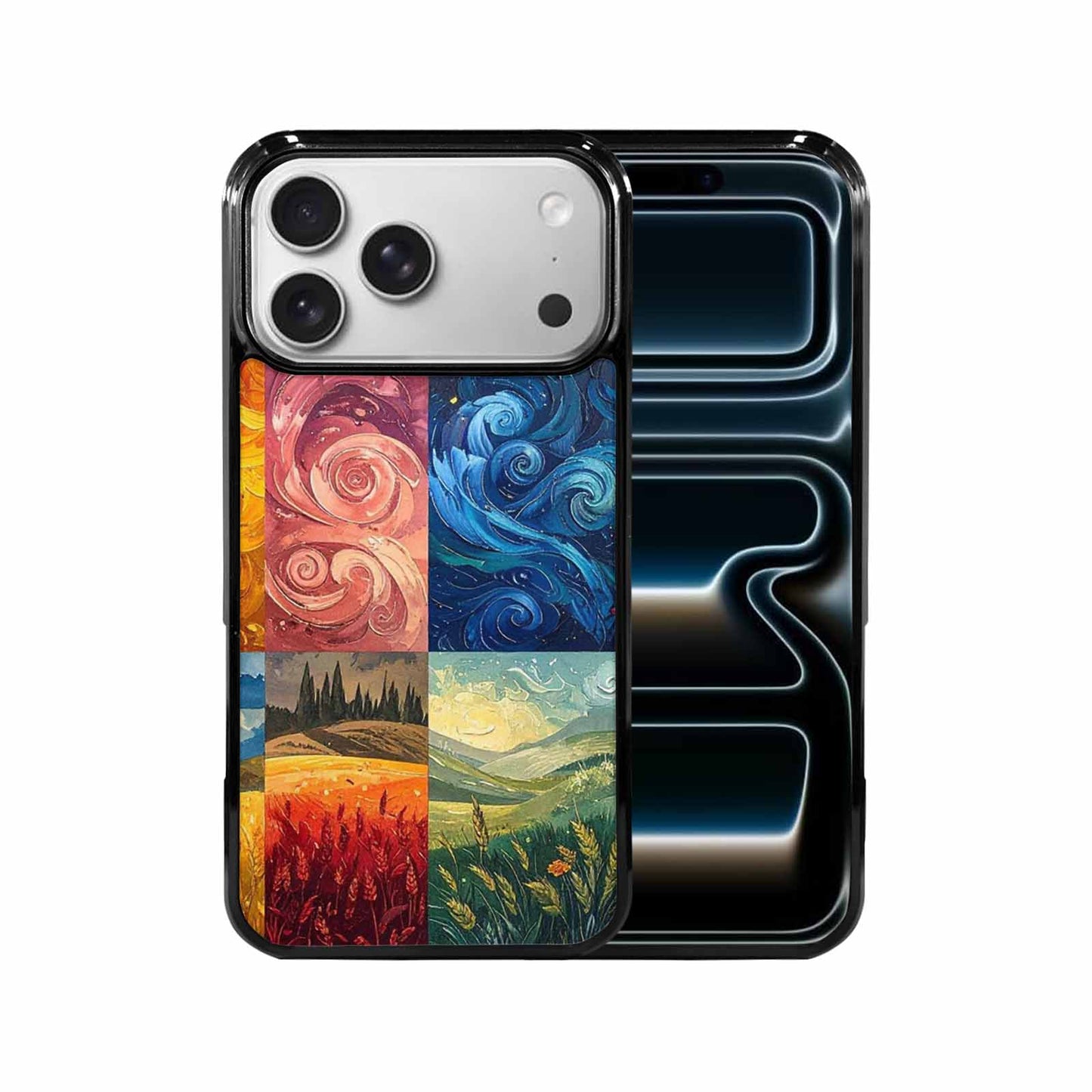 iPhone 17 Pro Max Case — Small Van Gogh Style Galaxy Space, Personalized Phone Case