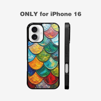 iPhone 16 Case — Reptile Scale Full Color Vibrant Reptile, Custom Made Phone Cover