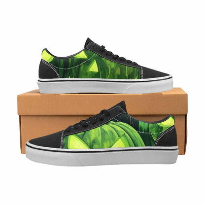 MEN'S Halloween Glowing Jackolantern Canvas Lace-Up Vivid Sneakers