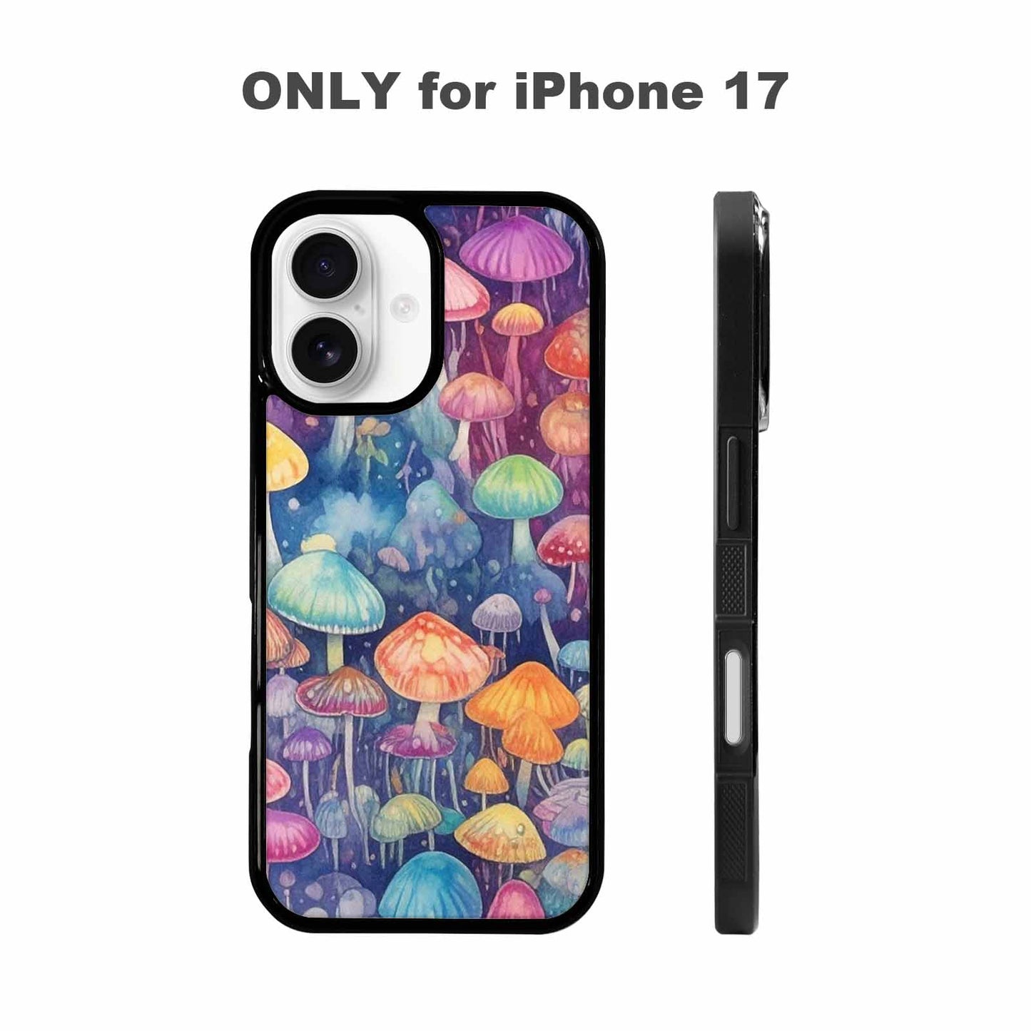 iPhone 17 Case — Mushrooms Tie Dyemushrooms Pat Tie Dye, Unique Phone Case Design