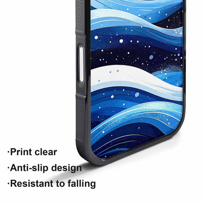 iPhone 17 Air Case — Glossy Winter Wave Seamless Cartoon Cute, Original Design Phone Case